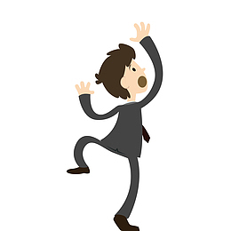 扁平化招聘人物卡通