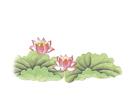 手绘莲花