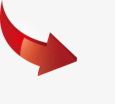 创意立体指引红色箭头矢量素材