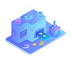 创意2.5D立体数据大时代