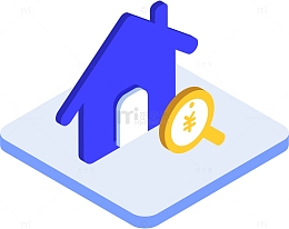 2.5D公积金查询商务图标