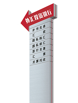 外汇投资银行招牌