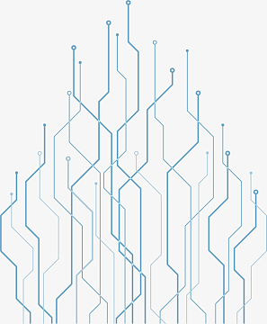 手绘电脑科技线条