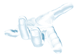 蓝色智慧科技炫酷手指