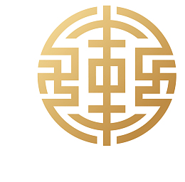 金色花纹福字装饰