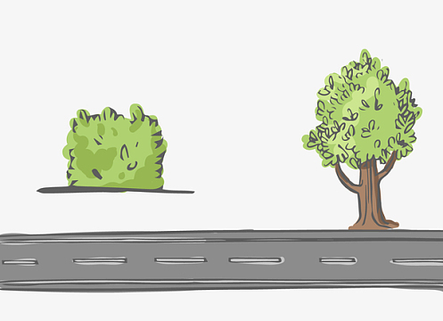 马路树木素材_马路树木图片元素-觅元素