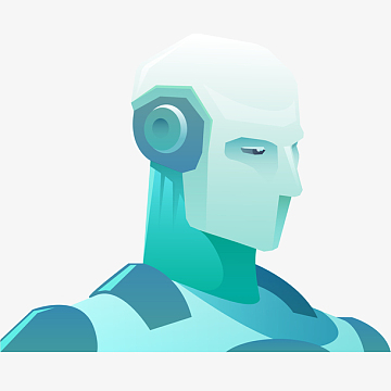 卡通机器人矢量图下载