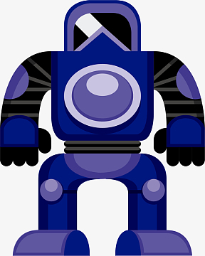 卡通高科技机器人装饰图案