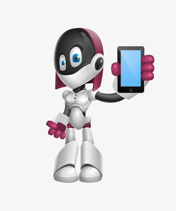 拿手机的机器人