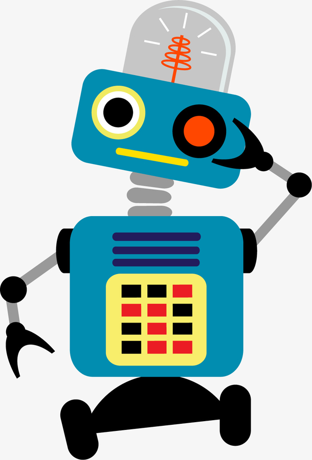 卡通人工智能机器人免抠png装