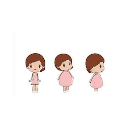 胖瘦美女对比
