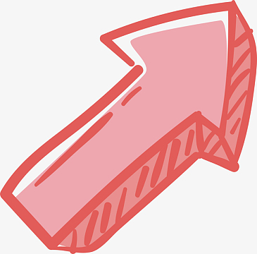 卡通手绘箭头矢量素材