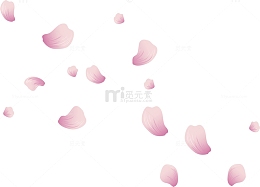 粉红色浪漫飞舞花瓣