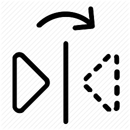黑色左右翻页图标