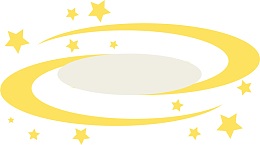 黄色卡通星系星环
