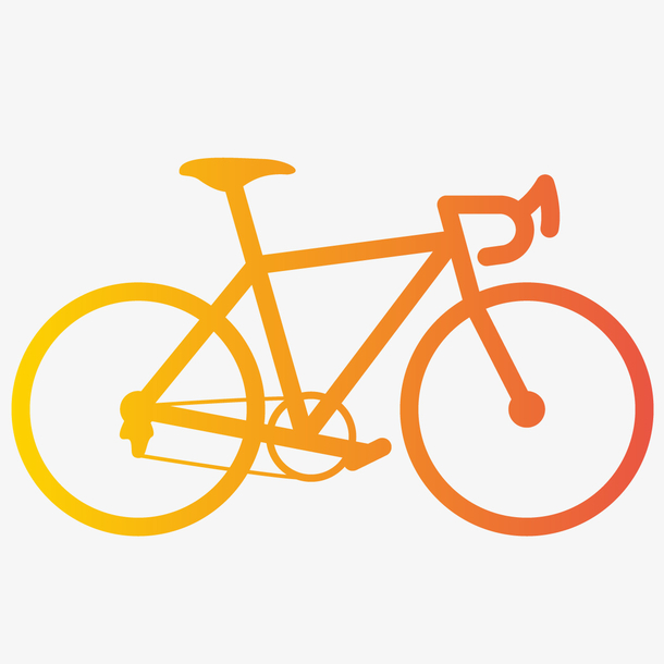 手绘自行车素材免费下载_觅元素