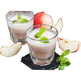 乳白色水蜜桃汁