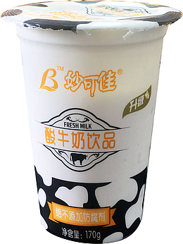 实物妙可佳酸奶免抠