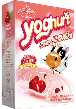 实物优比特大枣味酸奶免抠