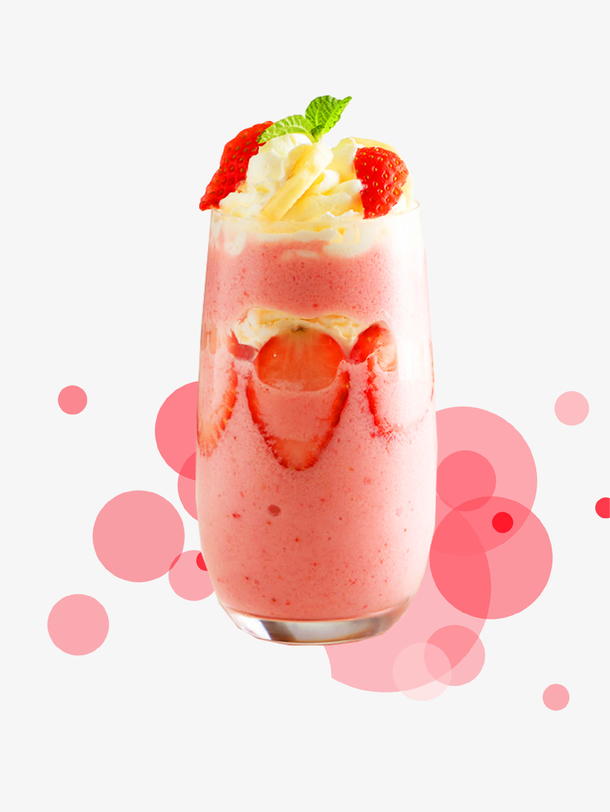 清新唯美冷饮奶昔插画免抠素材免费下载_觅元素