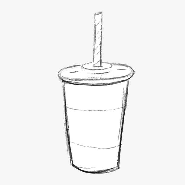 夏季手绘可乐矢量图