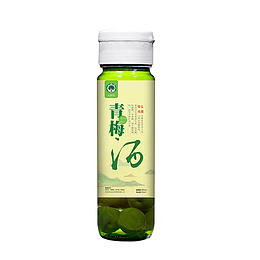 白色盖子瓶装青梅汁