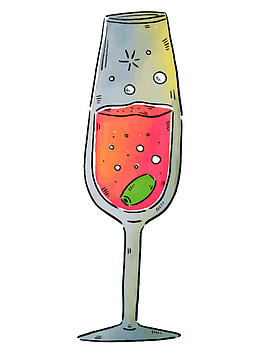 夏日西瓜汁水果汁饮料手绘夏季饮
