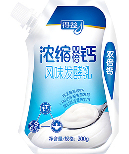 实物得益浓缩酸奶免抠