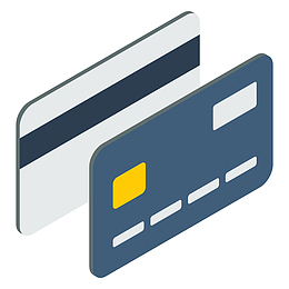 银行卡3D立体插画