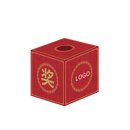 红色抽奖箱效果图素材