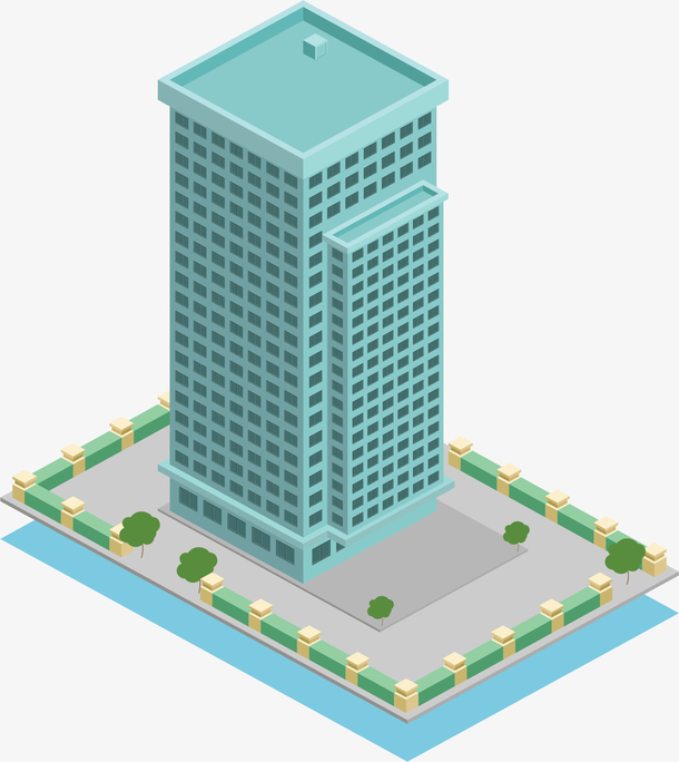 绿色立体商业大楼