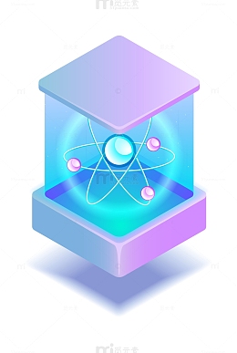 2.5D数据结构矢量立体插画