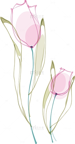 一支百合花立体百合花