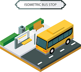 立体模型公交汽车