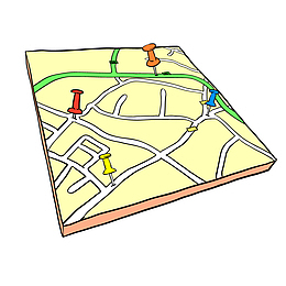 矢量手绘地图