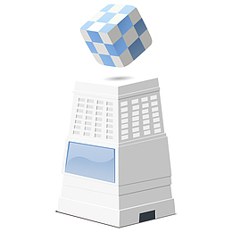 卡通手绘3D楼房