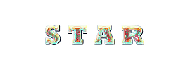 立体果冻星空艺术字STAR