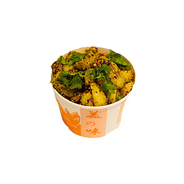 小摊小吃炸土豆块