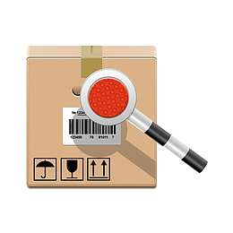 包裹检查检验矢量图