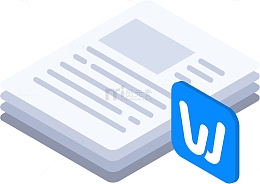 2.5Dword文档图标矢量插画