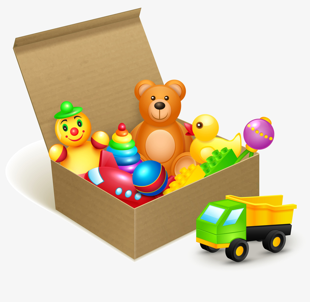 手绘卡通玩具图案