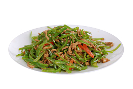 家常菜青椒炒肉美食