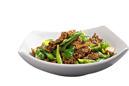 中餐青椒炒肉美食