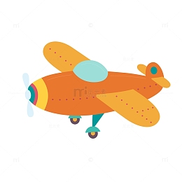 卡通小飞机PNG下载