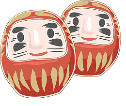 两只达摩PNG下载