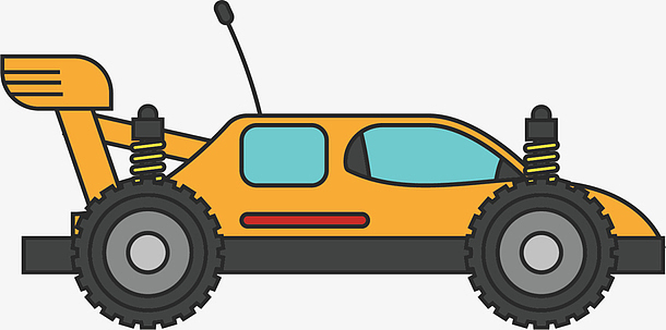 小黄车卡通素材_小黄车卡通图片元素-觅元素