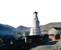 五台山标志大白塔