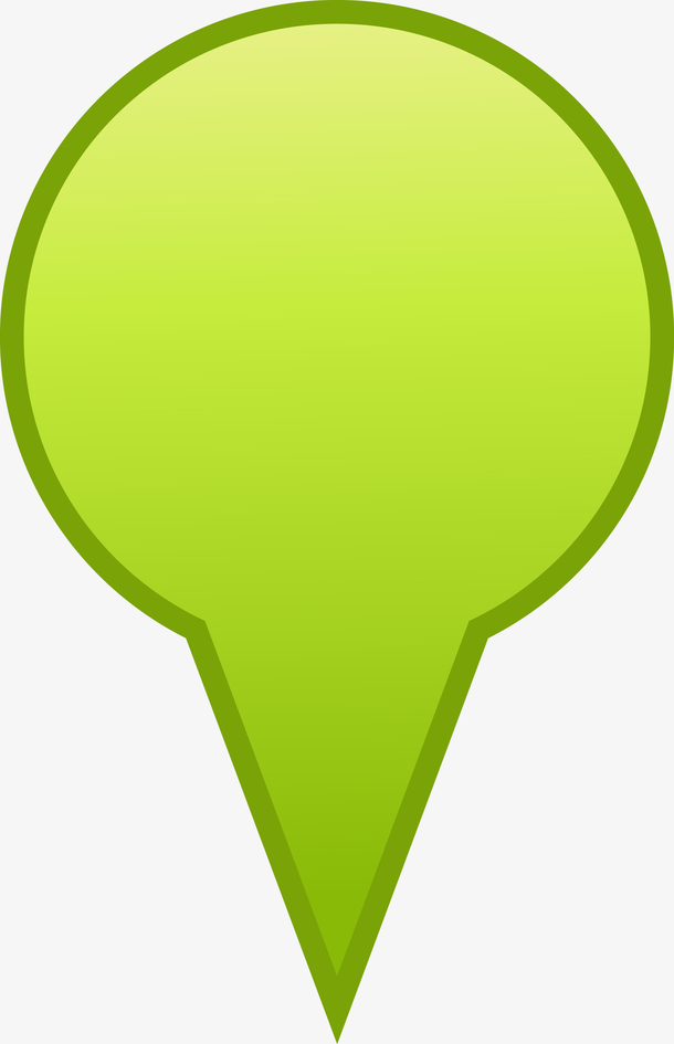 绿色矢量定位标志图