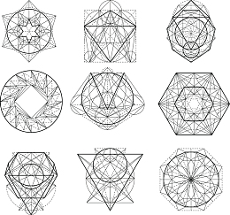 精美的纹身刺青图案矢量图