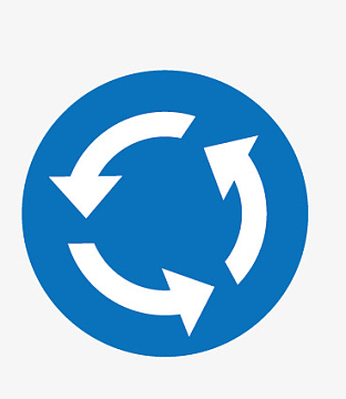 蓝色标志箭头素材_蓝色标志箭头图片元素-觅元素